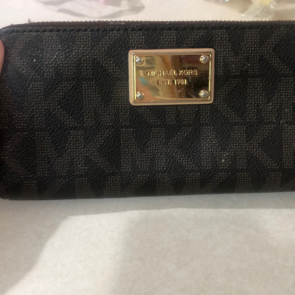 MK brown wallet